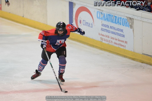 2014-10-26 Ambrosiana-Hockey Milano Rossoblu U12 0411 Maeve Tealdi